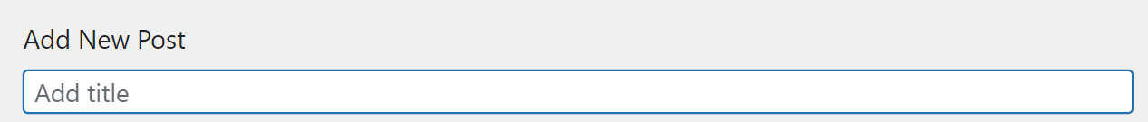 wordpress add title